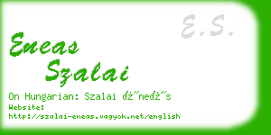 eneas szalai business card